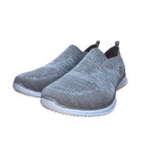 Skechers Women’s Gray Slip-On Air Cooled Memory Foam Walking Shoes Size 11