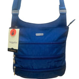 Baggallini Women’s Blue Nylon RFID-Blocking Adjustable Strap Crossbody Bag