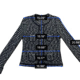 Ann Taylor LOFT Womens Black & White Tweed Cardigan Jacket Size SP
