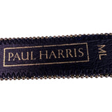 Paul Harris Womens Multicolor Fabric & Leather Belt Plaid Design Sz M