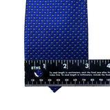 Calvin Klein Mens Blue 100% Silk Textured Pattern Slim Neck Tie