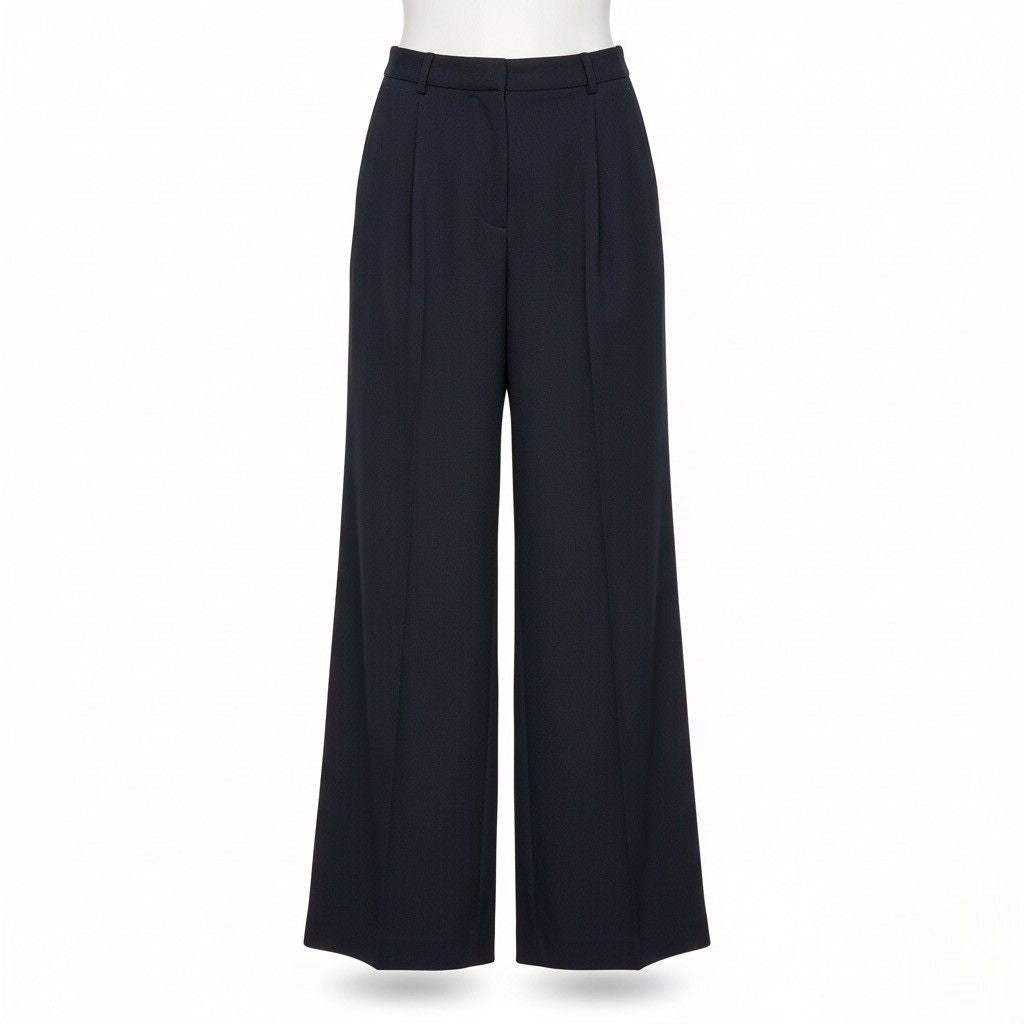 Express Womens Black Wide-Leg Stylist Pants Stylish Design Sz 12R
