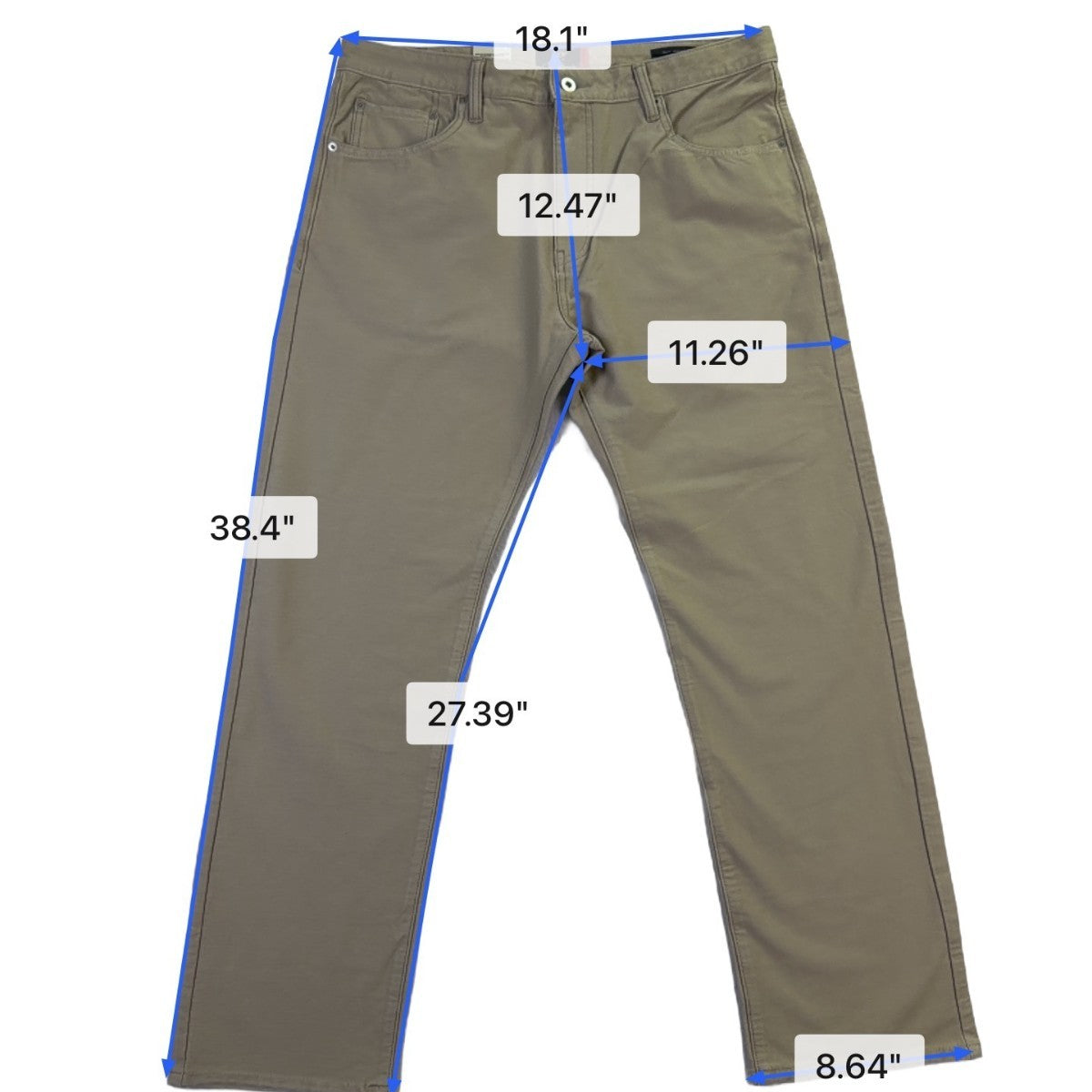 Dockers Mens Beige Straight-Leg Pants Stretch Casual Wear Durable  Size 34