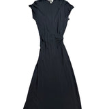 Banana Republic Womens Black Wrap Maxi Dress Comfortable & Flowy Sz M
