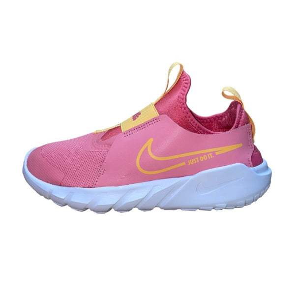 Nike Girls GS Coral Chalk Citron Pulse Flex Runner 2 Slip-On Sneakers Size 5.5Y