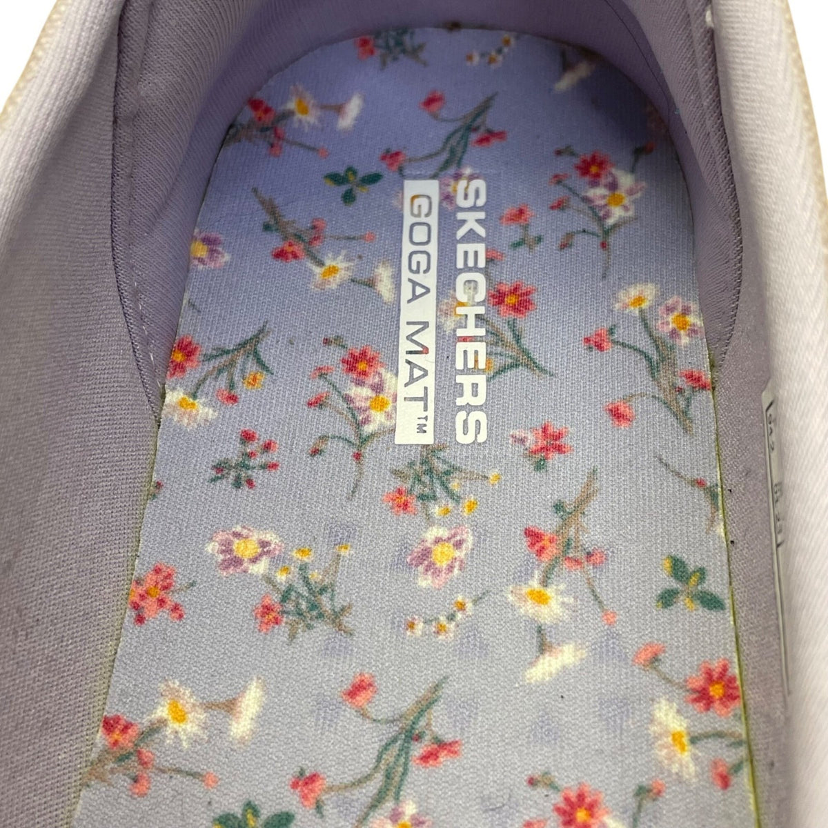Skechers Women's Lavender Casual Flats Goga Mat Comfort Slip-On Shoes Size 9