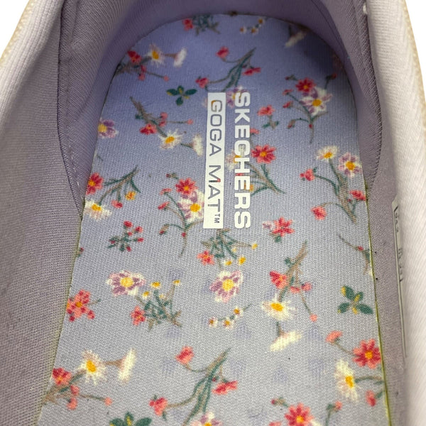 Skechers Women's Lavender Casual Flats Goga Mat Comfort Slip-On Shoes Size 9