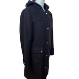 Michael Kors Brown Women’s Hooded Coat With Button Details Sz 10