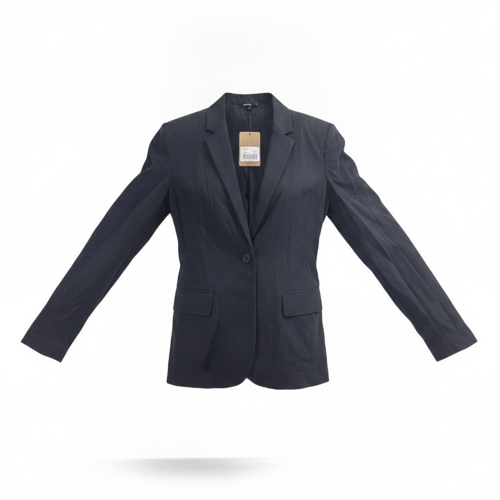 Eddie Bauer Womens Black Blazer UPF 50+ Lightweight Size 10