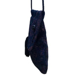 Helens Daughters Women’s Blue Tapestry Tassel & Button Accents Crossbody Bag