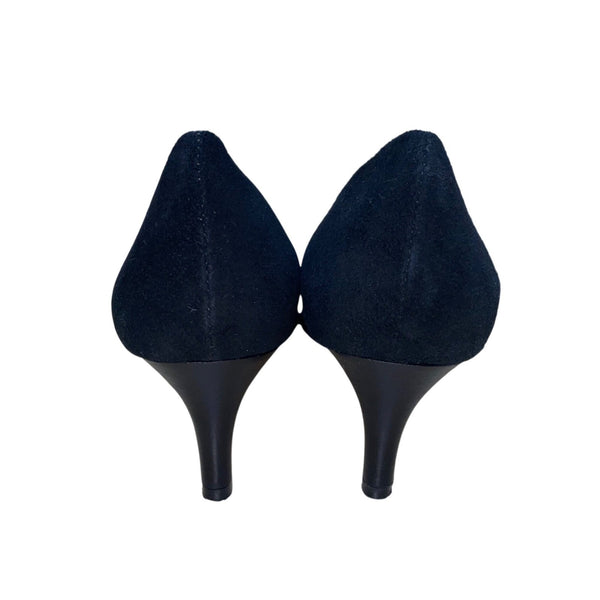 Scotts Women’s Black Suede Pointed Toe Elegant Classic Heels Pumps Size 9.5US