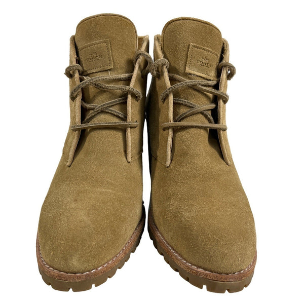 Coach Women’s Dark Beige Suede Karson Ankle Booties Sz 10