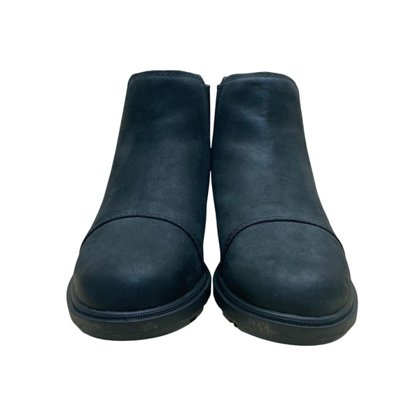 Sorel Women’s Black Suede Lug Sole Pull-On Evie ll Chelsea Boots Size 6