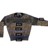 DKNY Womens Beige & Black Animal Print Sweater Size S