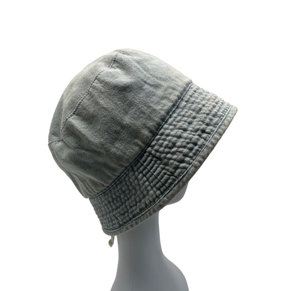 Unisex Blue Washed Denim Bucket Hat Sz 60cm