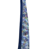 Robert Daskal Mens Multicolor 100% Silk Hand-Painted Tie Abstract Design