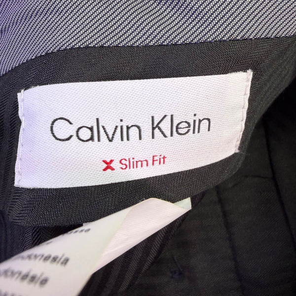 Calvin Klein Mens Blue Slim Fit Dress Pants  Classic Trousers Size 32W X 30L 