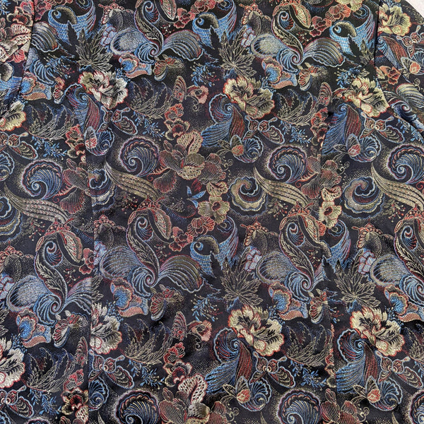 Drapers & Damons Womens Multicolor Paisley-Print Button-Up Blouse Size 1X