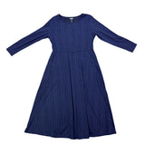 Bloomchic Womens Navy Fit & Flare Long Sleeve Midi Dress Size 14-16