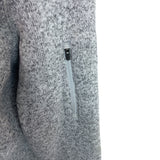 L.L. Bean Gray Zip-Up Hooded Sweater Jacket With Side Pockets Sz LP - New