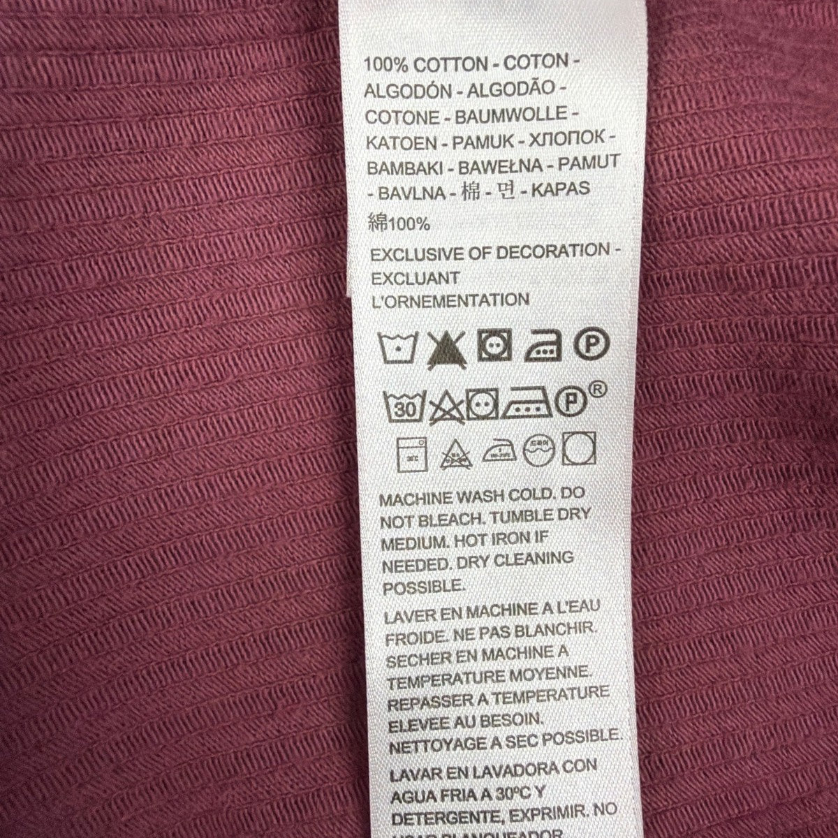 Levis Womens Burgundy Cotton Corduroy Button-Front Overall Midi Dress Size M
