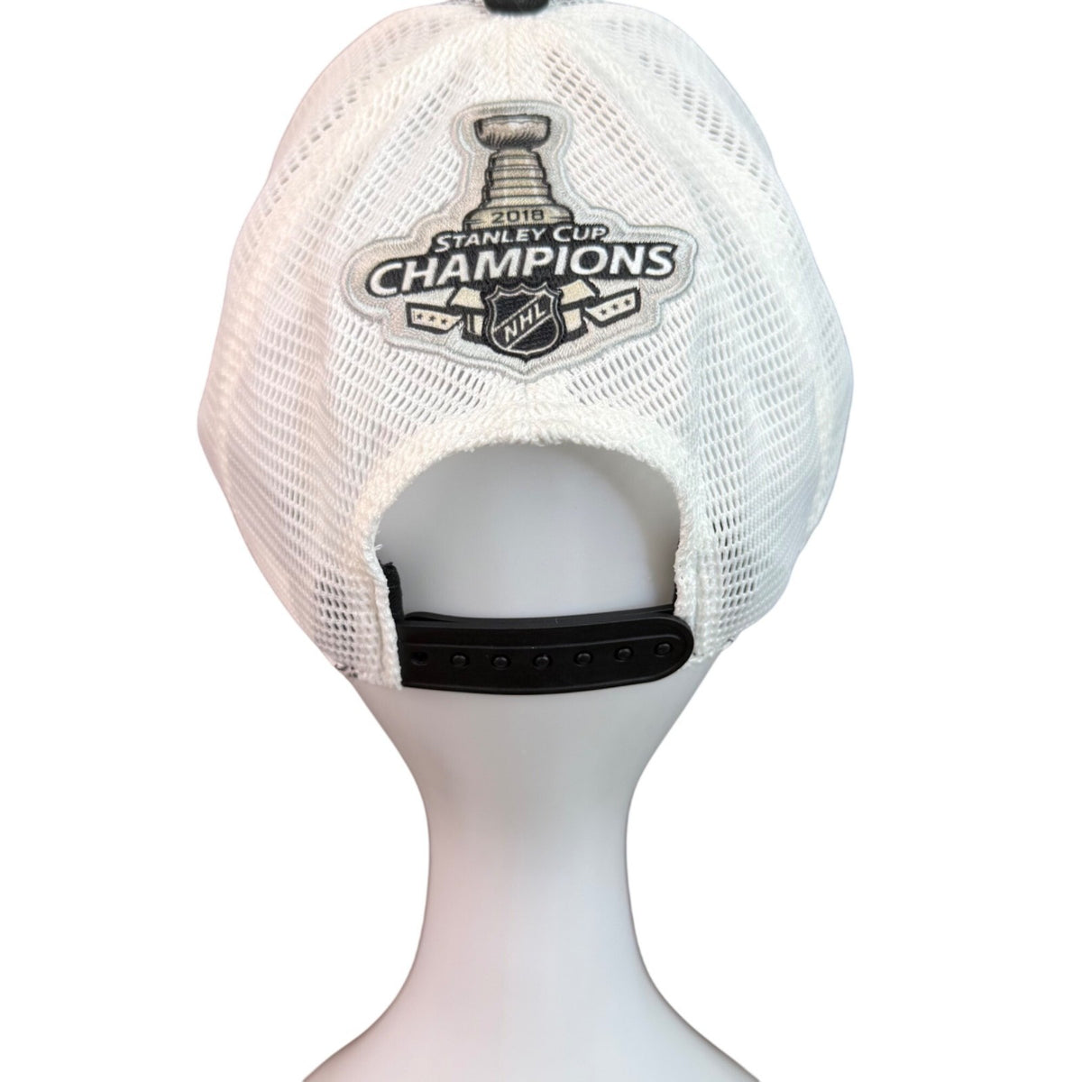Fanatics Mens Gray/White Mesh Polyester NHL Hat OS