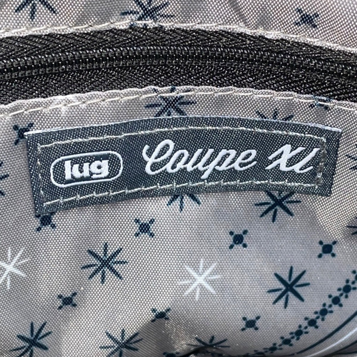 Lug Women’s Gray Quilted Adjustable Strap Zip Compartments Crossbody Bag