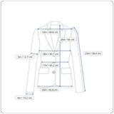 Giorgio Womens Textured Blazer Jacket Size 48 Blue Made In Italy