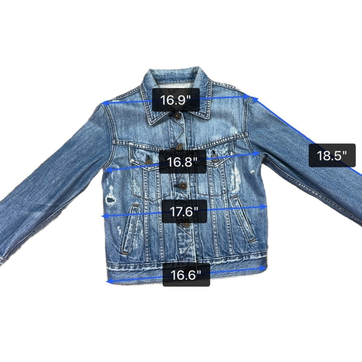 Pamela Love J.Crew Womens Blue Denim Jacket Button Front Size S