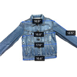 Pamela Love J.Crew Womens Blue Denim Jacket Button Front Size S