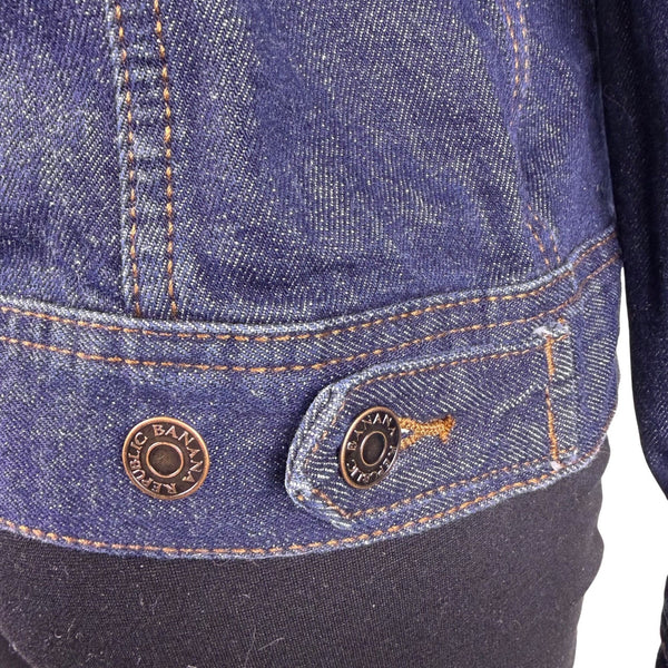 Banana Republic Womens Dark Wash Denim Jacket Casual Button-Up Sz S