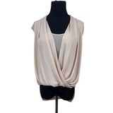 BCBG Maxazroa Women's Baby Pink Sleeveless Blouse Sz S