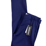 Betabrand Womens Navy Mid-Rise Stretch Dress Pants Petite New Sz L