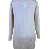 Anrabess Womens Beige Open Front Longline Cardigan Coat Pockets
