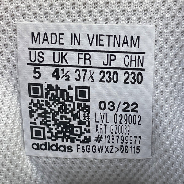 Adidas Women’s White & Black Primegreen Indoor Trainers Shoes Size 5