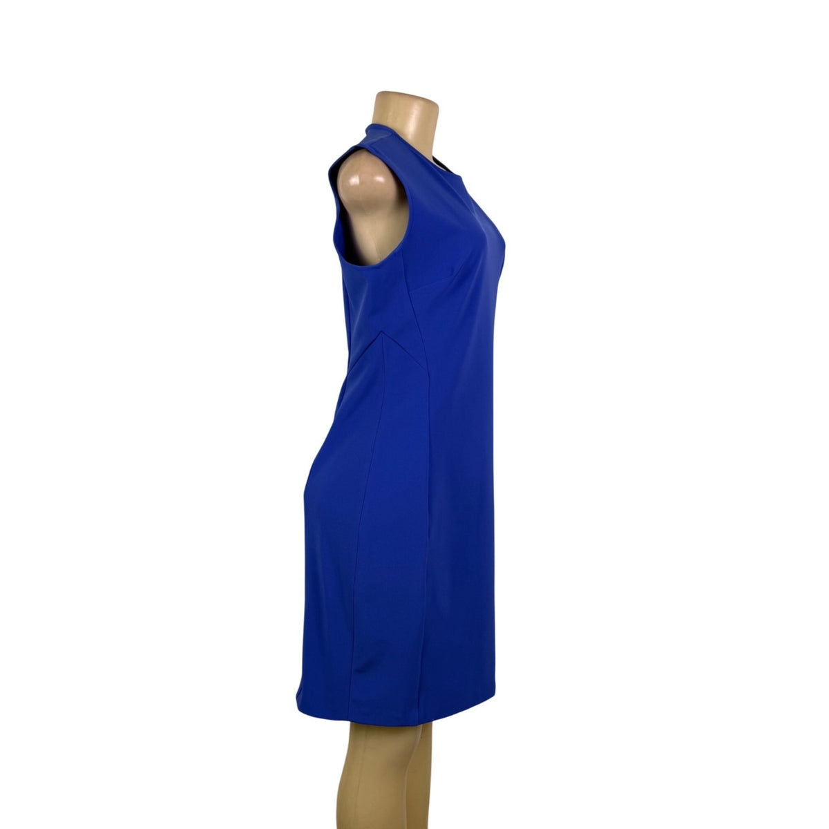 Of Mercer Womens Blue Sleeveless Sheath Dress Size 10