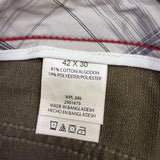 Kenneth Cole Mens Olive Straight-Leg PantsStylish & Comfortable Sz 42X30