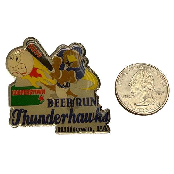 2010 Deer Run Thunderhawks Cooperstown Pin Hilltown PA Baseball Team Souvenir