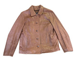 Wilsons Leather Womens Brown Genuine Leather Jacket Thinsulate Lining Sz M