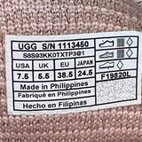 UGG Women’s Pink & Gold Knit Slip-On Sammy Flat Sneakers Size 7.5