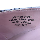 Enzo Angiolini Women’s Gray Black Leather DOrsay Snakeskin Print Pumps Size 7.5M