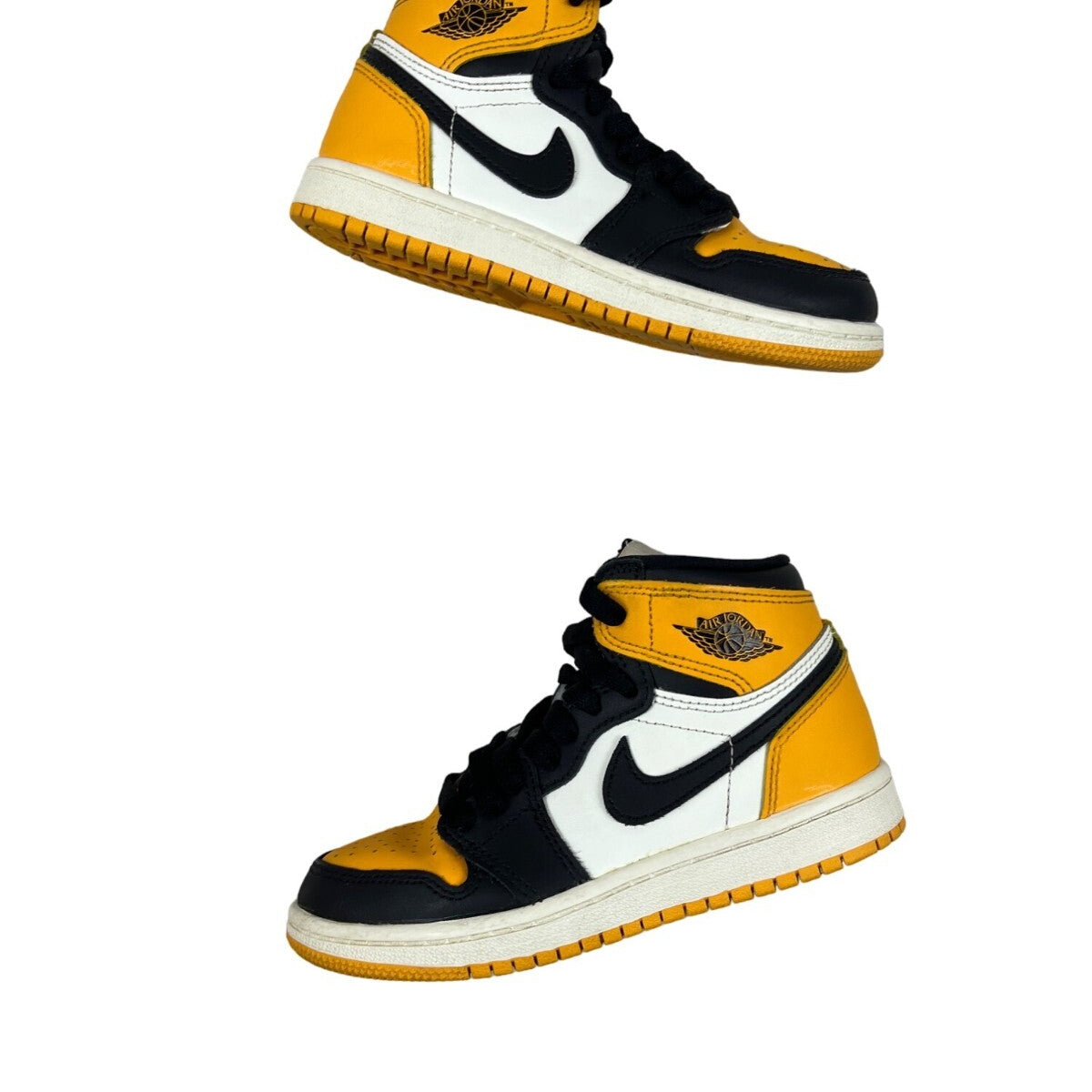 Nike Boys Air Jordan Yellow High Top Sneakers  Sz 12C