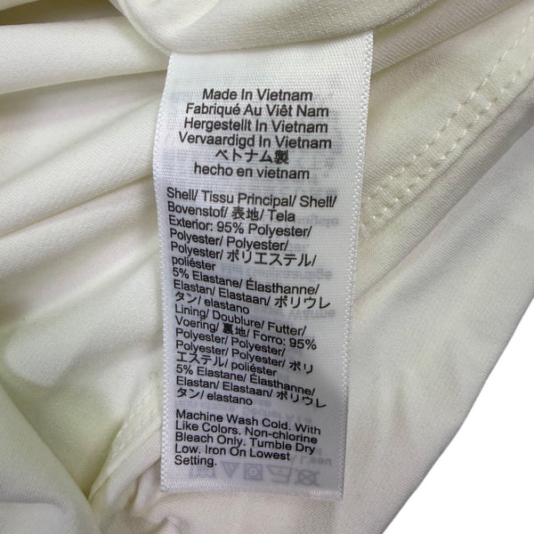 J.Crew Womens White Ruched Camisole Tank Top With Spaghetti Straps Size M