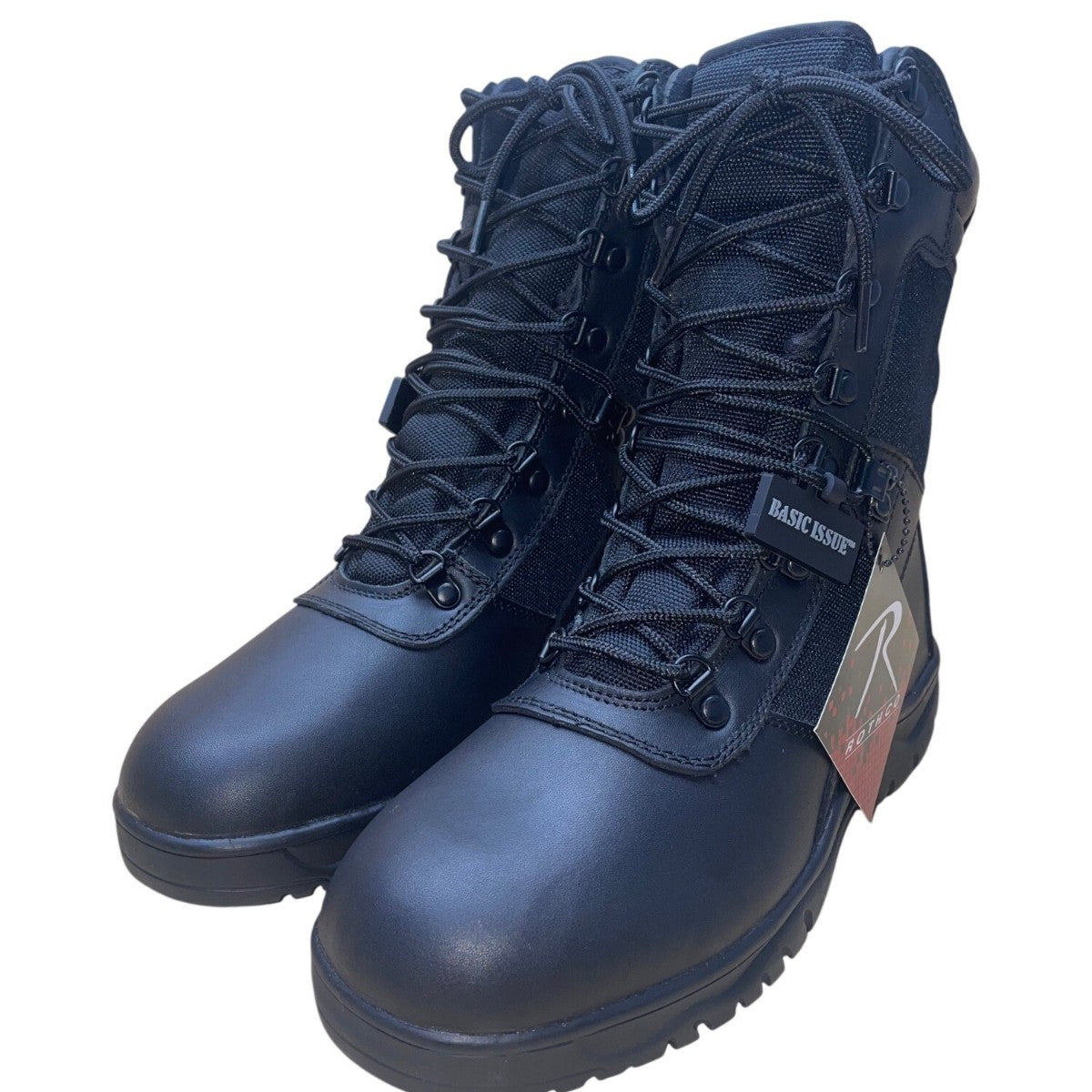 Rothco Men’s Black Tactical Side-Zip Leather & Nylon Forced Entry Boots Size 8.5