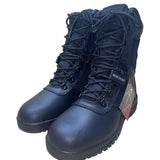Rothco Men’s Black Tactical Side-Zip Leather & Nylon Forced Entry Boots Size 8.5
