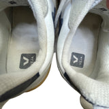 Veja Kids White & Gray Suede & Faux Leather Lace-Up Low-Top Sneakers Size 12