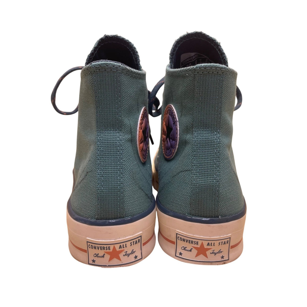 Converse Unisex Green Canvas Chuck Taylor All Star Hi-Top Sneakers Sz 6.5M/8.5W