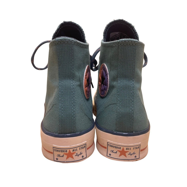 Converse Unisex Green Canvas Chuck Taylor All Star Hi-Top Sneakers Sz 6.5M/8.5W