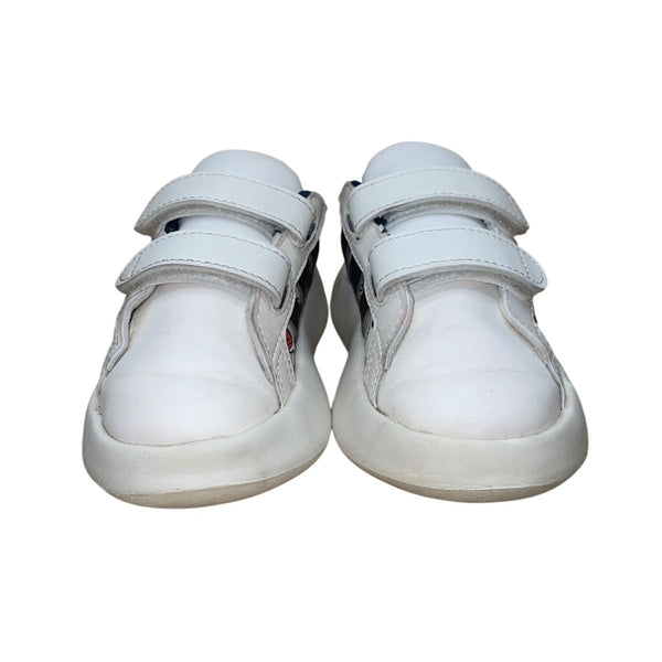 Adidas Kids White Floral Cartoon Print Adhesive Strap Sneakers Size 7K