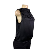 Future Collective Womens Black  Sleeveless Top Decorative Flower Sz XS